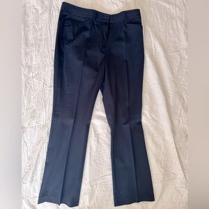 Wide leg blue dress pants